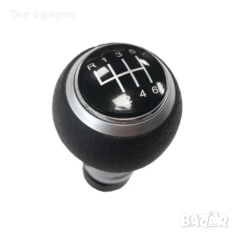 Топка за скоростен лост съвместима с Audi A3 (98-08)  A4 (02-08) - със 6 скорости - перфорирана кожа