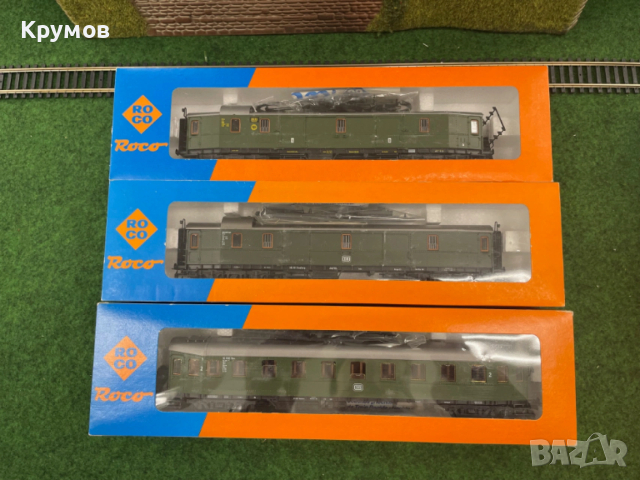 Вагон пътнически поща 4-осен Роко HO 1:87 влак ЖП модел кутия нов