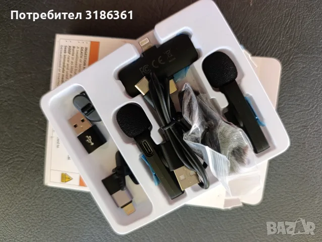 Wireless Lavalier Microphone 20 meters recepsion, снимка 3 - Микрофони - 56074409