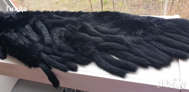 нов плетен шал естествен косъм налично, снимка 4 - Шалове - 48657379