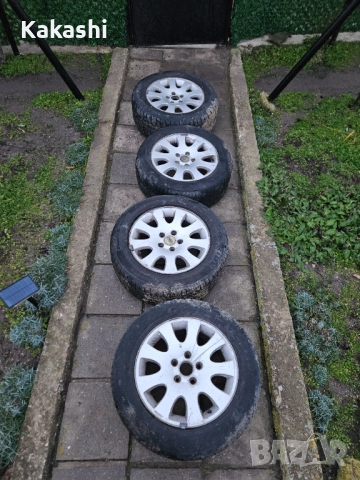 16 5х112 лети джант със зимни гуми 205 55 16 за Audi Vw Seat Skoda