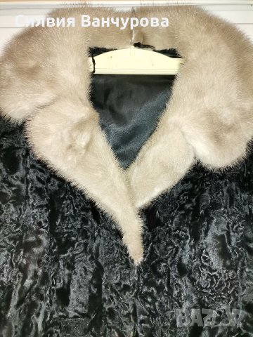 Палто от астраган и норка