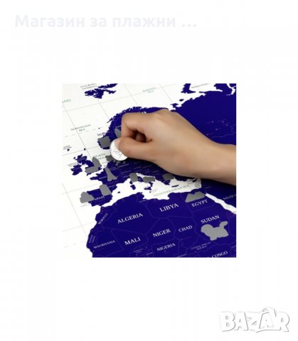 СКРЕЧ КАРТА НА СВЕТА TRAVEL LIFE, СВЕТЕЩА В ТЪМНОТО - код 1503, снимка 3 - Подаръци за рожден ден - 34281393