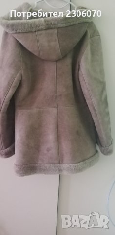 Късо дамско кожено палто, снимка 2 - Палта, манта - 39672577