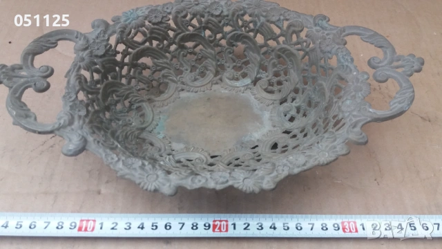 масивна аристократична бронзова фруктиера , снимка 6 - Други ценни предмети - 53025853