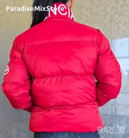 Дамско зимно яке с пълнеж от силиконова вата и бродирано лого Balenciaga - Налични различни цветове, снимка 6 - Якета - 47440739