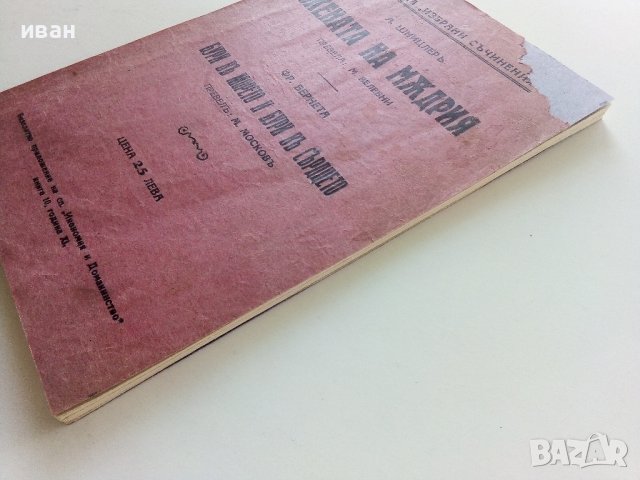Жената на мъдрия - А.Шницлер/Бури в морето и бури в сърцето - Фр.Бернета  - 1932г. , снимка 6 - Антикварни и старинни предмети - 42278907