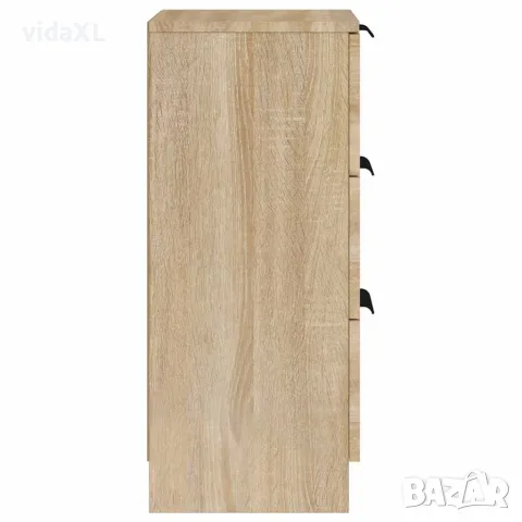 vidaXL Сайдборд, дъб сонома, 30x30x70 см, инженерно дърво, снимка 6 - Бюфети - 56148028