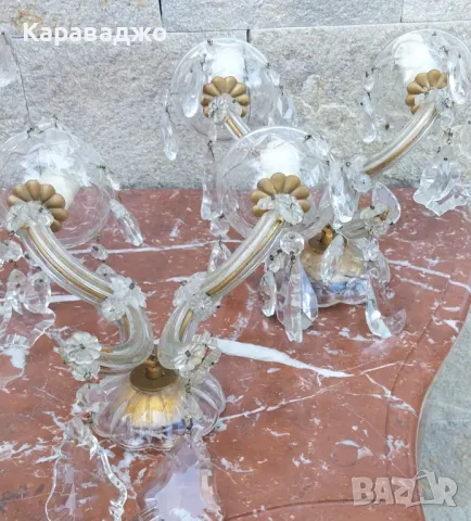 Лампа/два аплика, снимка 4 - Лампи за стена - 47501290