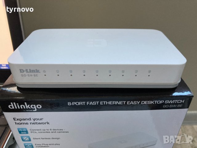 Суич D-Link 8 port 100Mbps, снимка 6 - Суичове - 39670694