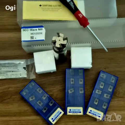 Фреза ф25 със сменяеми пластини SUMITOMO , снимка 13 - Други инструменти - 50238920