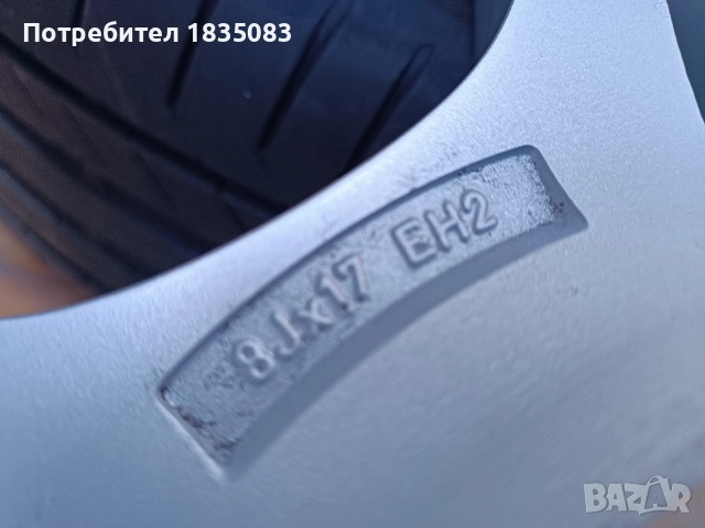 Лети джанти 17ки 5х120 BMW Syyle 66 + летни гуми 235/45/17 Continental, снимка 9 - Гуми и джанти - 52593776