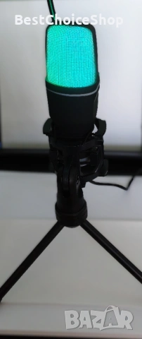 геймърски кондензаторен микрофон Yanmai SF-666R RGB, Plug-and-Play, снимка 3 - Микрофони - 53712635