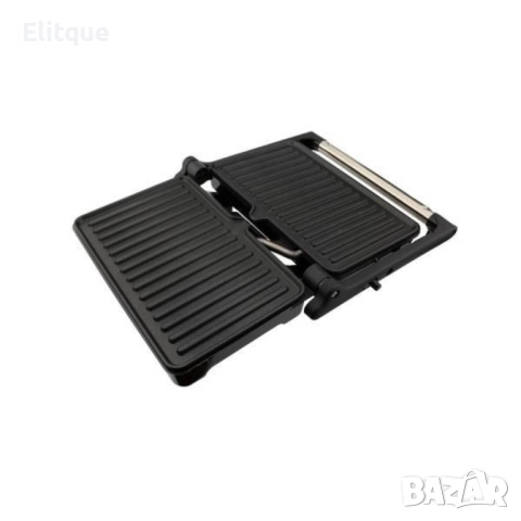 Тостер-сандвич, 1000W, Грил, Незалепващи плочи-23х14.5см., Отваряне на 180°, Инокс, снимка 5 - Други - 52820144