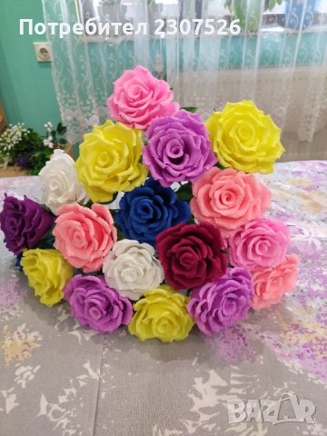 Рози, снимка 7 - Изкуствени цветя - 44242384