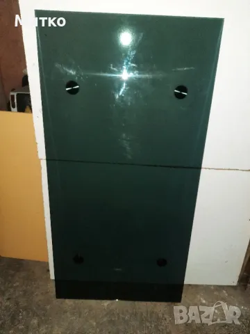 Стъклен плот за маса с алуминиеви приставки за крака, снимка 2 - Маси - 47970457