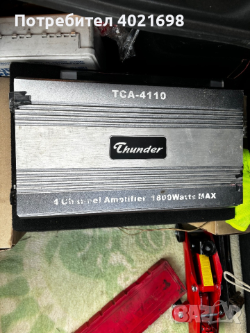 Усилвател thunder TCA 4110+Бас каса MAC 12ка , снимка 1 - Други - 44647357