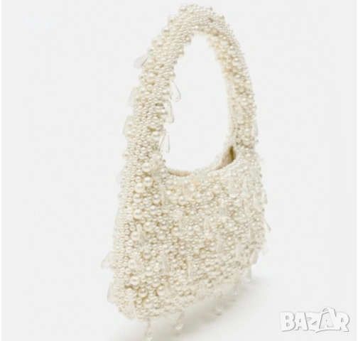 Чанта с перли и кристали на Zara 👛, снимка 5 - Чанти - 53839864