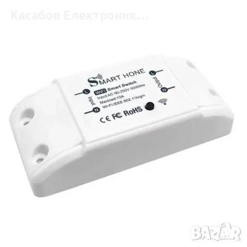 Tuya безжично WiFi реле с таймер, отдалчено управление 10A 220V, снимка 3 - Друга електроника - 48948662