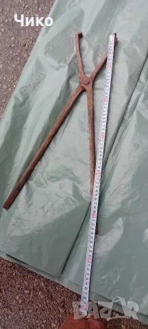 3бр стари ковани ковашки клещи, снимка 5 - Антикварни и старинни предмети - 53431354