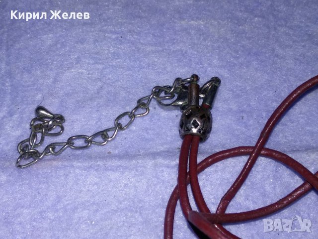 ПОСРЕБРЕНО БРОНЗОВО СЪПЦЕВИДНО АРТ КОЛИЕ МЕДАЛЬОН с ФАСЕТИРАН ПЛАНИНСКИ КРИСТАЛ 34672, снимка 7 - Колиета, медальони, синджири - 39179868