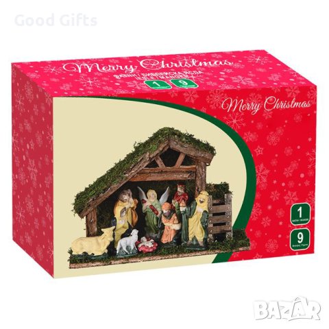 Коледна украса, Коледна ясла с 9 фигури, снимка 3 - Декорация за дома - 42702529