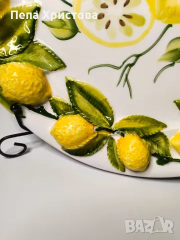 Плато от италианска 3Д керамика Bassano., снимка 6 - Други - 47983032