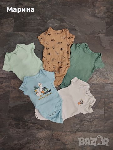 Лот бебешки тениски, снимка 1 - Бебешки блузки - 44400352