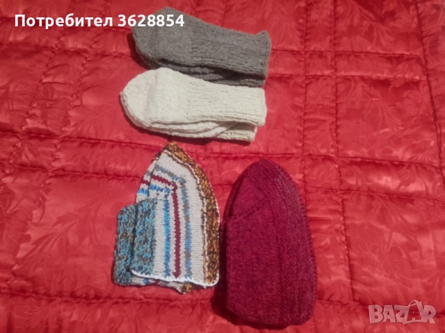 Продавам вълнени чорапи и терлици , снимка 2 - Ризи - 52589531