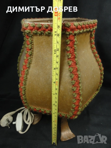 СТАРА РЕТРО НАСТОЛНА НОЩНА ЛАМПА, снимка 9 - Антикварни и старинни предмети - 52374918