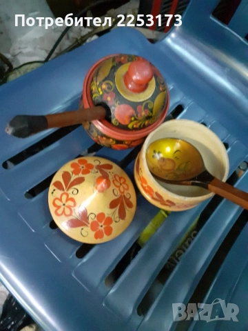 Руски кутии и лъжици рисувани лот, снимка 12 - Декорация за дома - 38956114