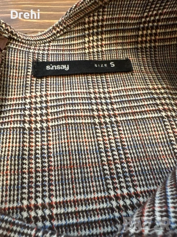 Карирана рокля размер М , снимка 5 - Рокли - 50950242