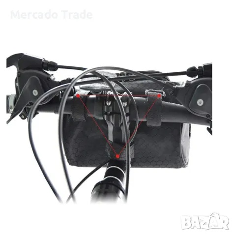 Чанта за велосипед Mercado Trade, Черен, снимка 4 - Аксесоари за велосипеди - 49881725