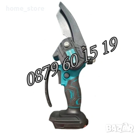 Комплект 4 в 1 Акумулаторна Лозарска ножица, верижен трион 15 см, акумулаторна духалка и прът, снимка 3 - Други инструменти - 53737828