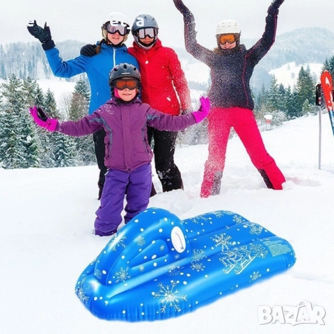 Надуваем джет с дръжки, подходящ за зимата и лятото/Размери: Височина: 50 см, Ширина: 120 см, Дължин, снимка 2 - Детски велосипеди, триколки и коли - 52648894