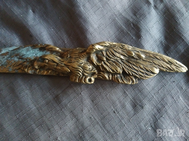 стар бронзов нож за писма, снимка 4 - Антикварни и старинни предмети - 36317848