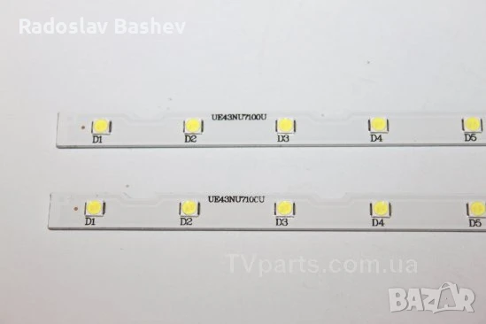 Диодни ленти комплект 2бр. AOT_43_NU7100F_2X28_3030C, снимка 6 - Части и Платки - 50867477