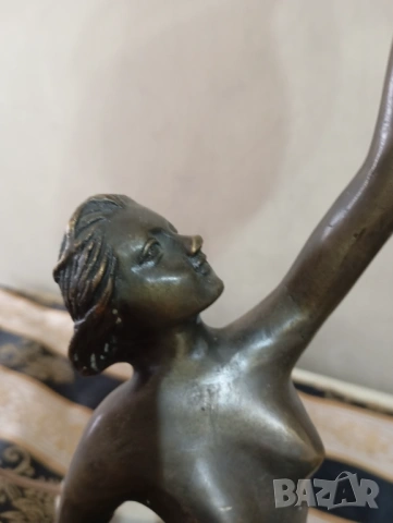 Настолна лампа "Орхидея" в стил арт нуво, снимка 2 - Настолни лампи - 53060694