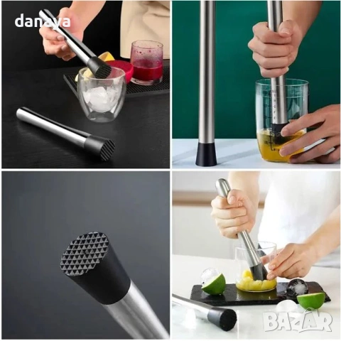 6416 Бар чукче Мъдлър за коктейли шейкър, снимка 3 - Аксесоари за кухня - 53559893