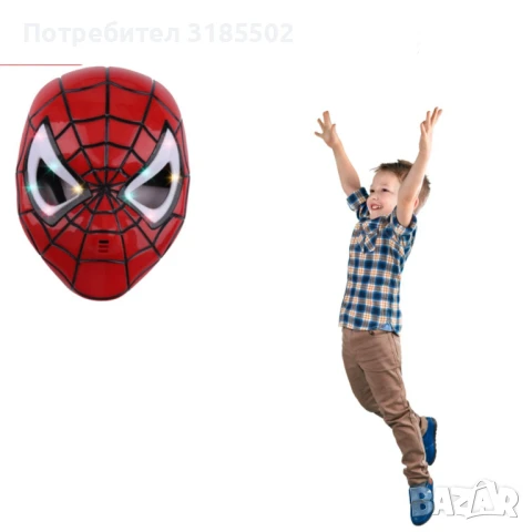 Детска светеща маска, SPIDERMAN, снимка 2 - Други - 51206892