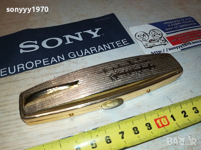 ЗЛАТНА МЕТАЛНА КУТИЙКА ОТ ФРАНЦИЯ 2908231632, снимка 2 - Антикварни и старинни предмети - 42012146