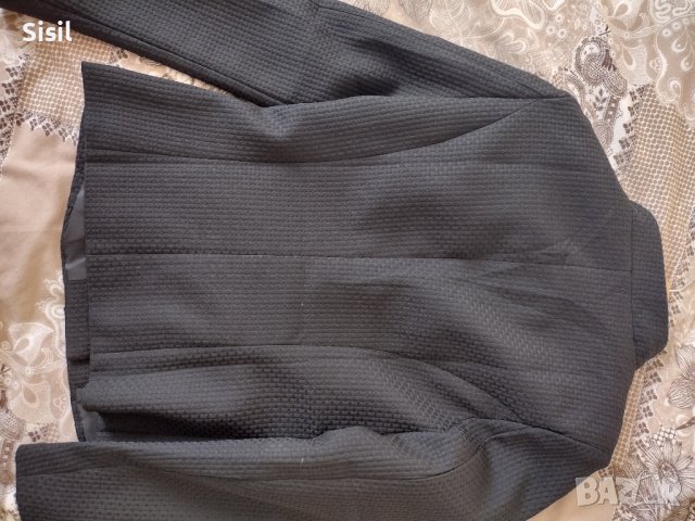 Дамско черно сако , снимка 2 - Сака - 44449247