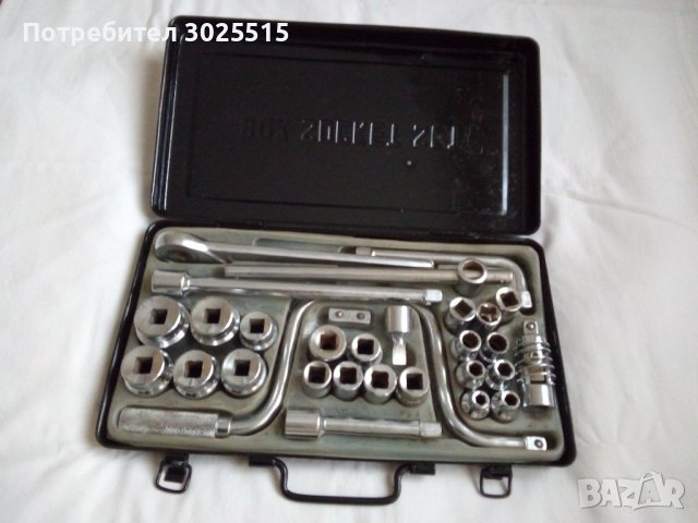 Старо гедоре на 1/2", метална кутия с инструменти, Гидория, гедория , снимка 3 - Гедорета - 40900589