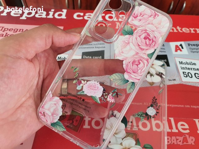 Samsung Galaxy A34,Samsung Galaxy A54 , Galaxy A14 луксозен прозрачен силикон с цветя, снимка 6 - Калъфи, кейсове - 42134280