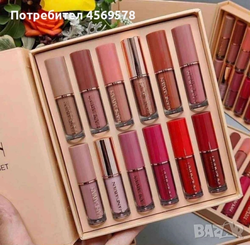 💋Любимите ви червила 💋Сет от 12 течни дълготрайни матови 