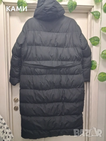 Дамско дълго Черно зимно яке , снимка 6 - Якета - 52060807