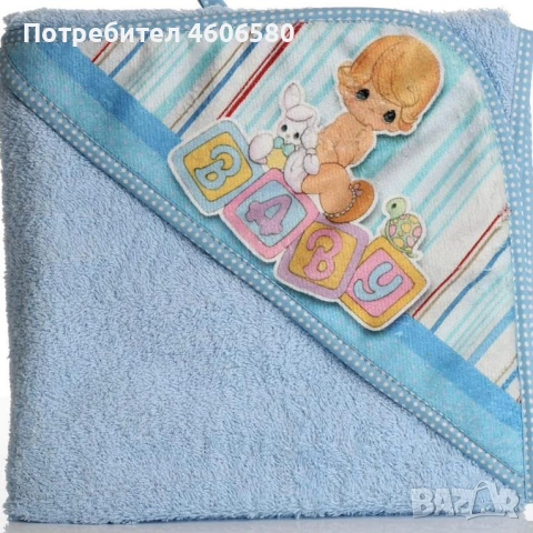 Бебешки хавлиени кърпи за баня, снимка 4 - Хавлии и халати - 53513375