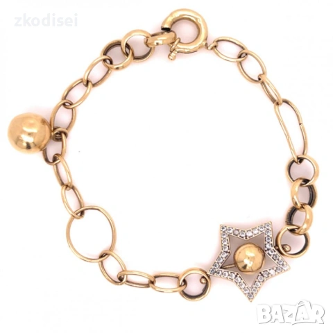 Златна дамска гривна 5,90гр. 17,5см. 14кр. проба:585 модел:16171-1