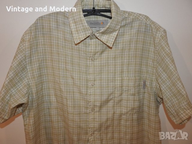 REGATTA Мъжка риза с къс ръкав (L), снимка 2 - Ризи - 34053057