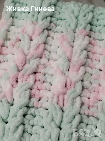 Нежно бебешко одеало от Ализе пуфи. , снимка 3 - Комплекти за бебе - 47871615